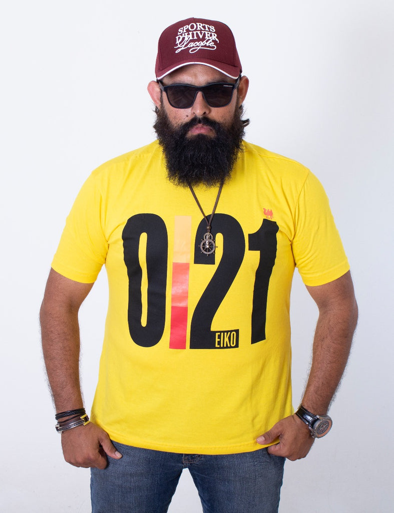Tshirt amarela 0|21 - Eiko Original Brand