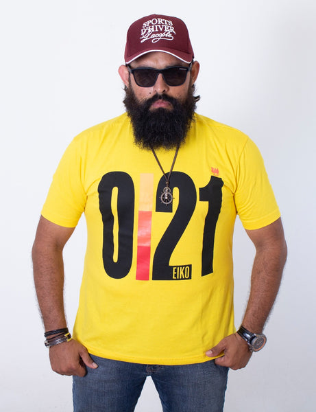 Tshirt amarela 0|21 - Eiko Original Brand